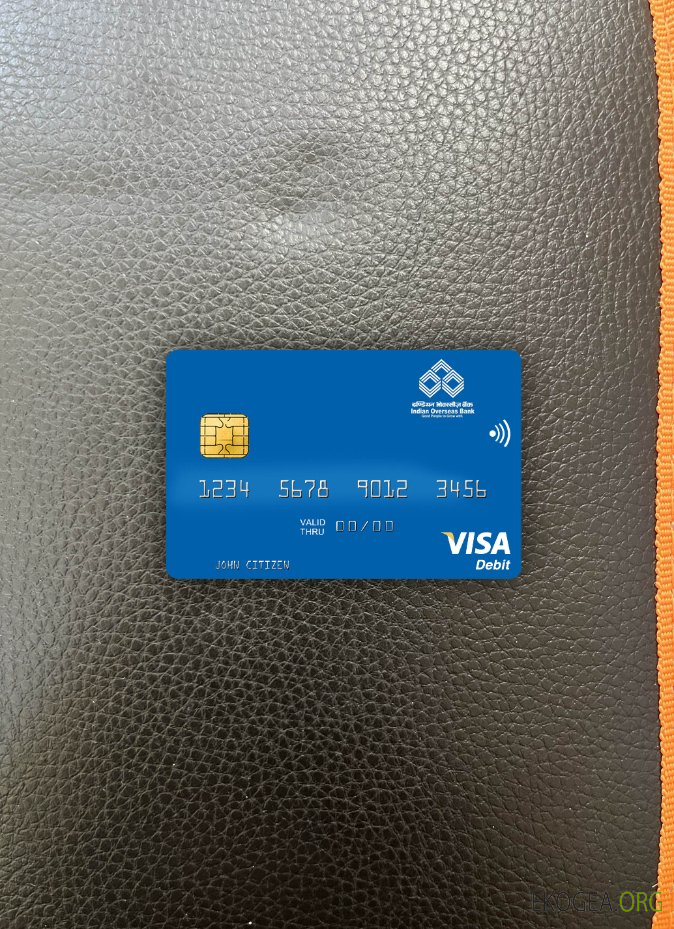 L'Inde Indian Overseas Bank carte de débit visa photolook ,